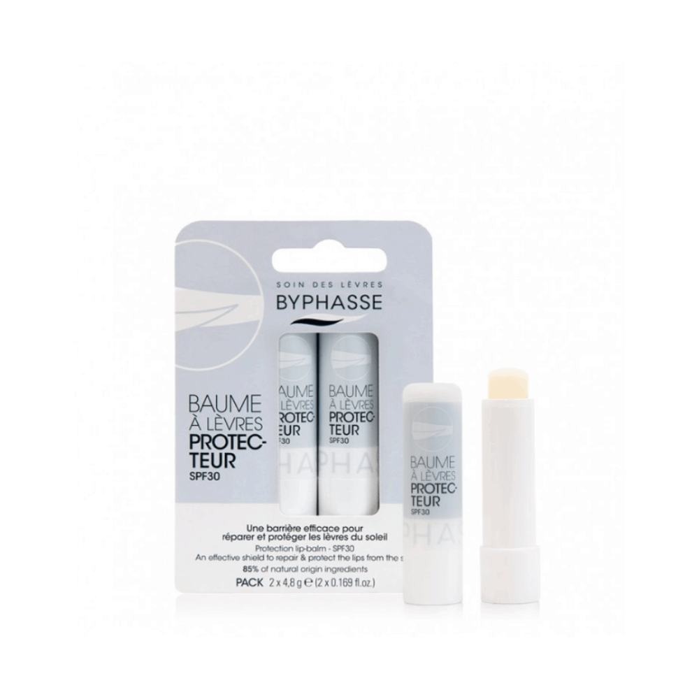 BYPHASSE PROTECTIVE LIP BALM SPF30 PACK 2 pcs