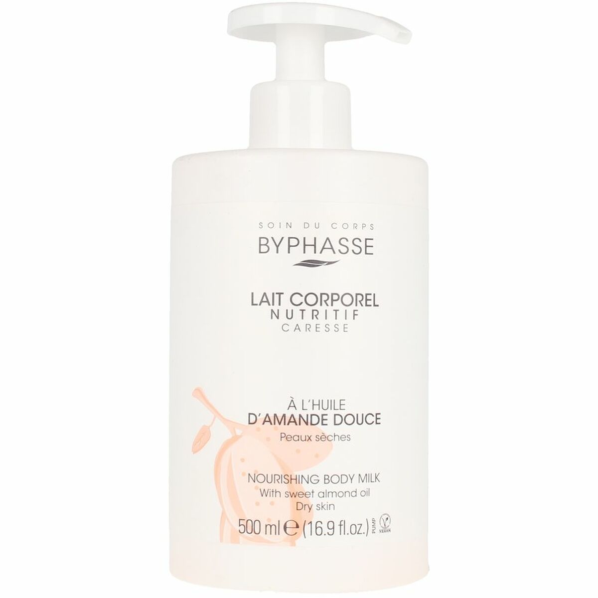 BYPHASSE Nourishing BODY MILK with almond oil 500 ml