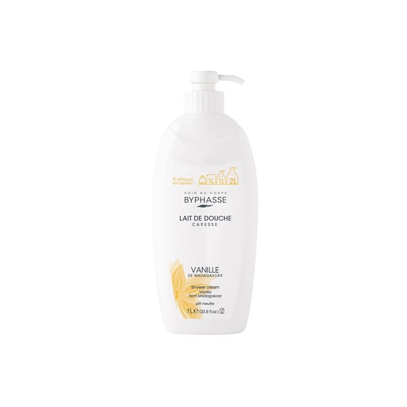 BYPHASSE CARESSE vanilla shower cream 1000 ml