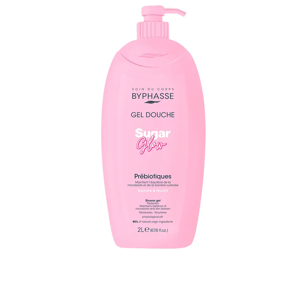 BYPHASSE SUGAR GLOW prebiotic shower gel 2000 ml