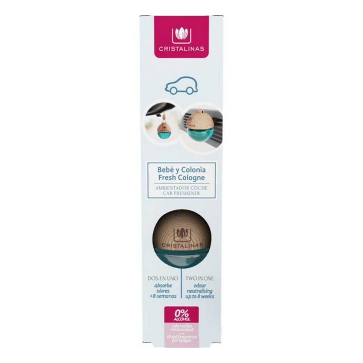 CRISTALINAS CAR air freshener 0% #baby 6 ml