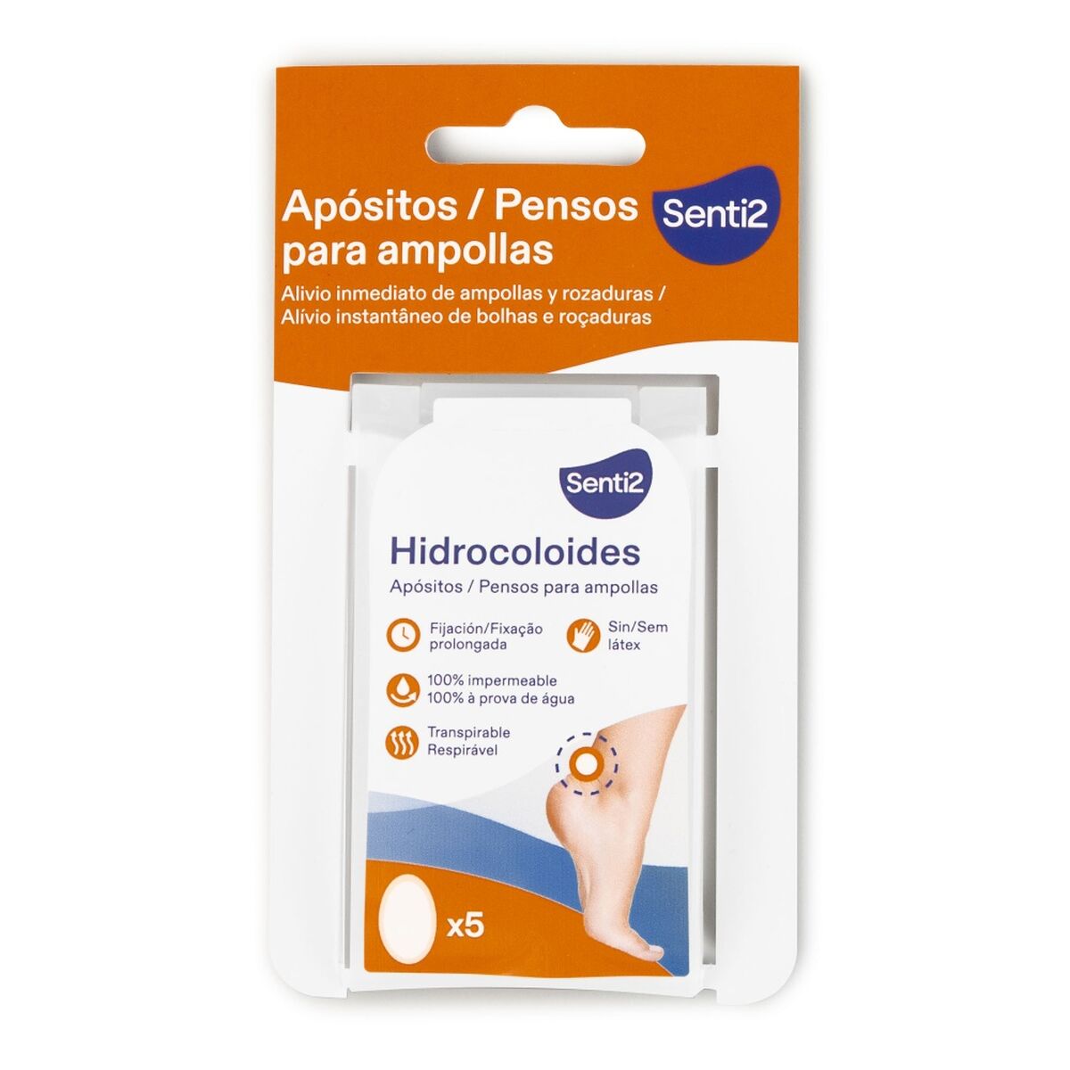 SENTI2 Hydrocolloid DRESSINGS for blisters 5 u