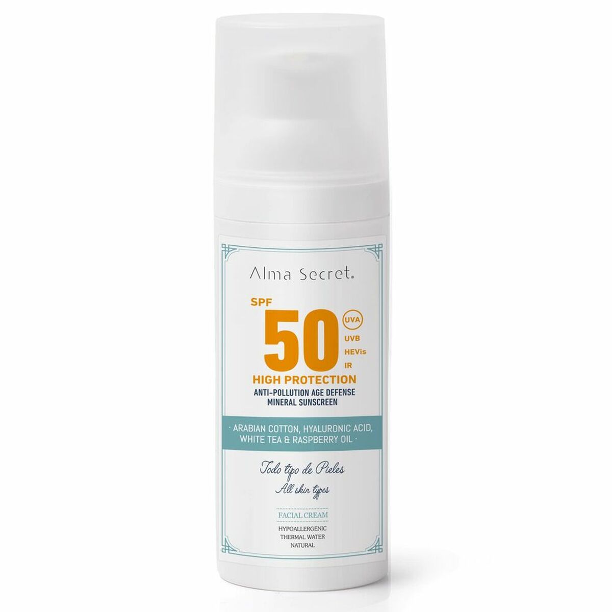 ALMA SECRET HIGH PROTECTION cream facial SPF50 50 ml