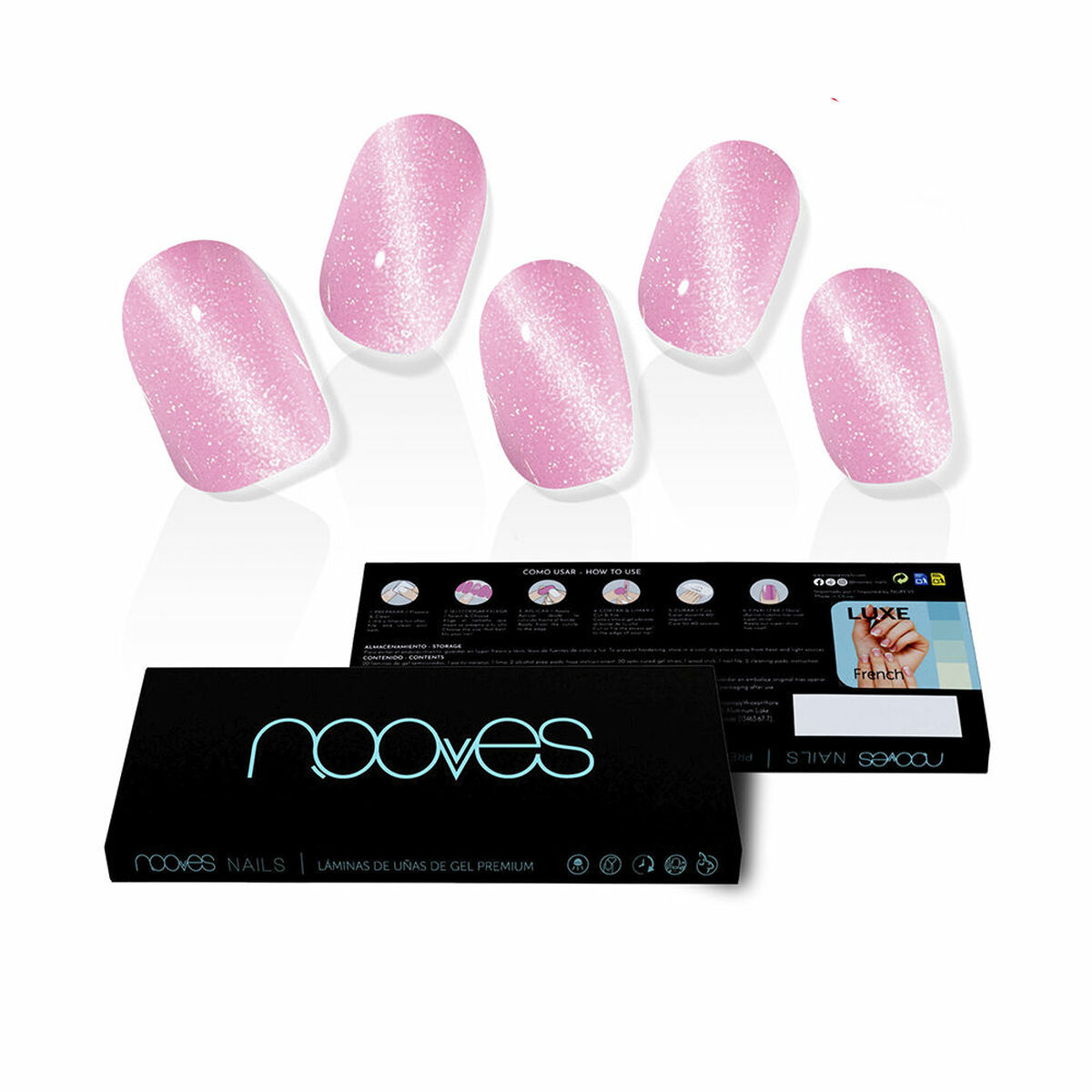 NOOVES GEL NAILS aphrodite premium glam #cat eye 20 u