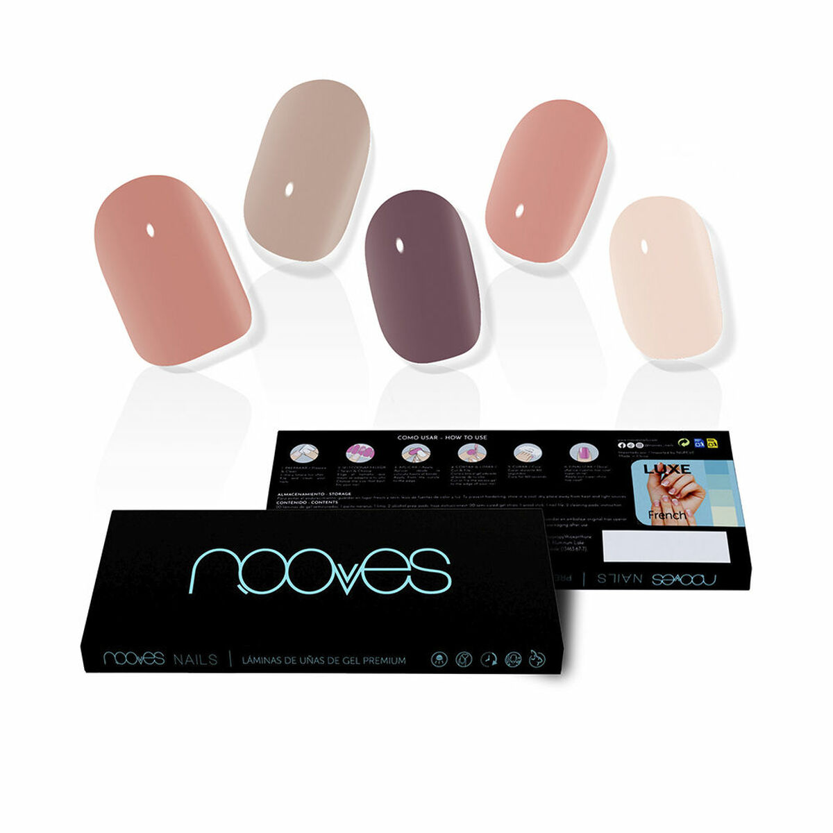 NOOVES GEL NAILS secret earth premium luxe #solid color 20 u