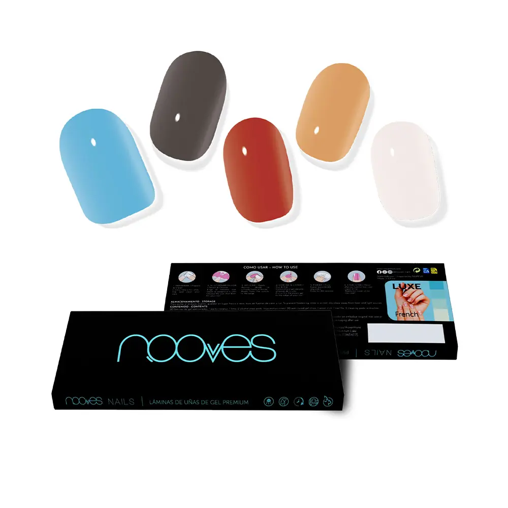 NOOVES Premium glam #melody GEL NAIL SHEETS 20 units