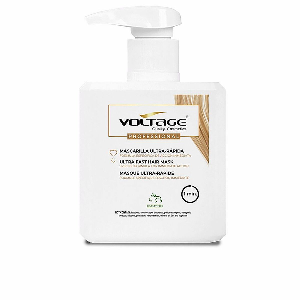VOLTAGE COSMETICS ULTRA-RÁPIDA mascarilla 1 minuto 500 ml
