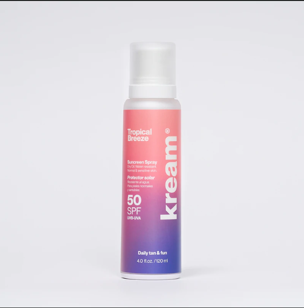 Kream Tropical Breeze Αδιάβροχο Αντηλιακό Λάδι για το Σώμα SPF50+ σε Spray 200ml