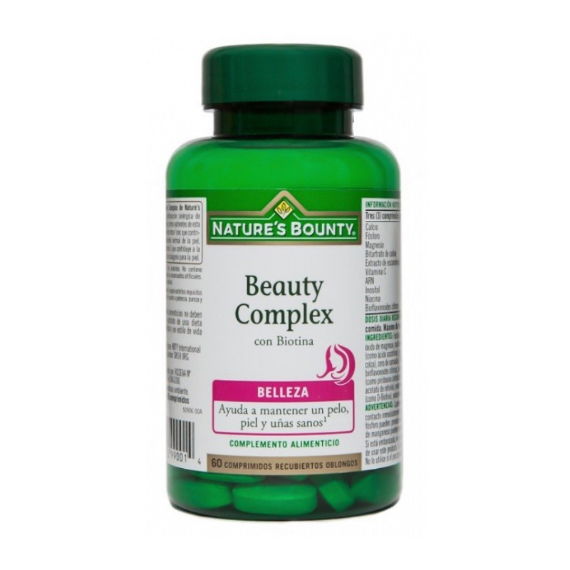 NATURE'S BOUNTY BEAUTY COMPLEX with biotin 60 capsules