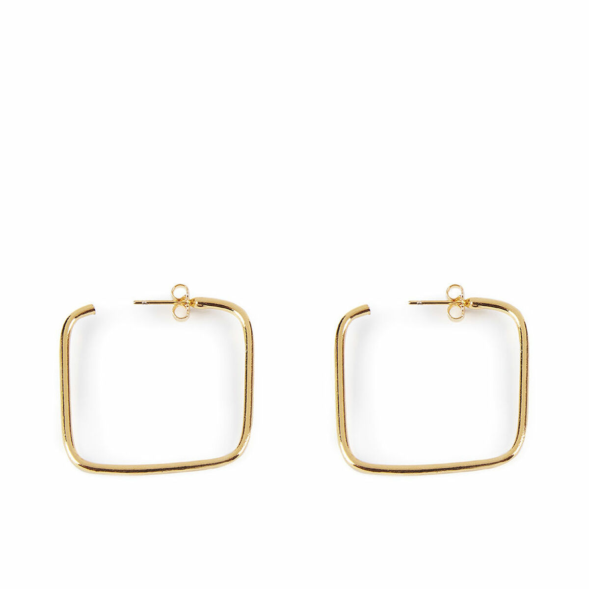 SHABAMA MOORE SQUARES earrings #shiny gold 1 u