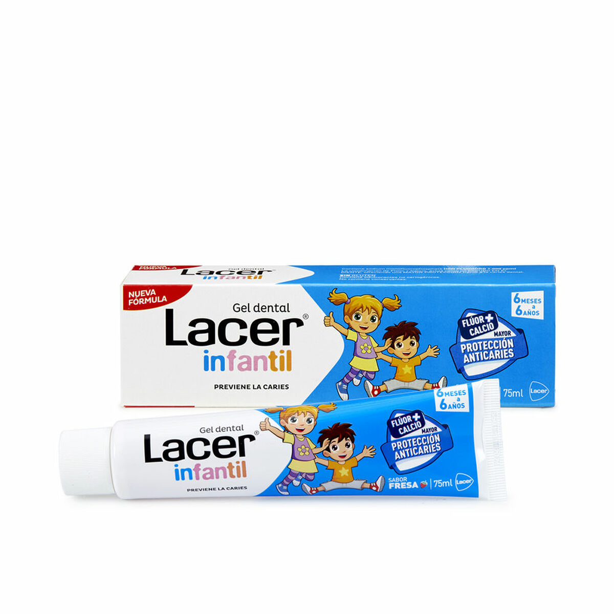LACER Gel Dentífrico con Sabor a Fresa 75 ml