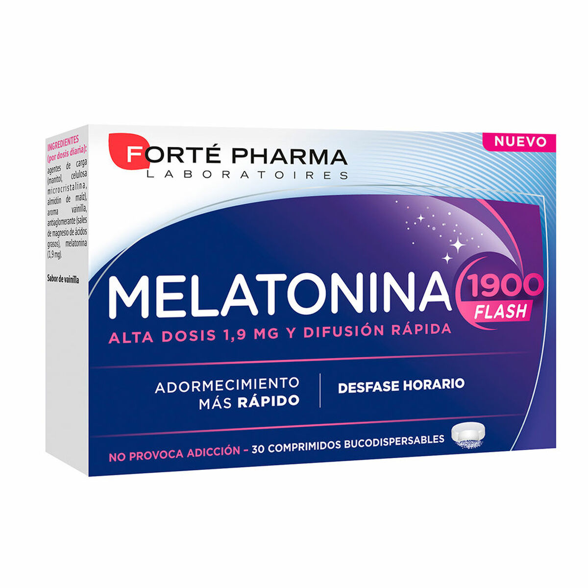 FORTÉ PHARMA  MELATONIN 1900 flash numbing πιο γρήγορα 30 δισκία