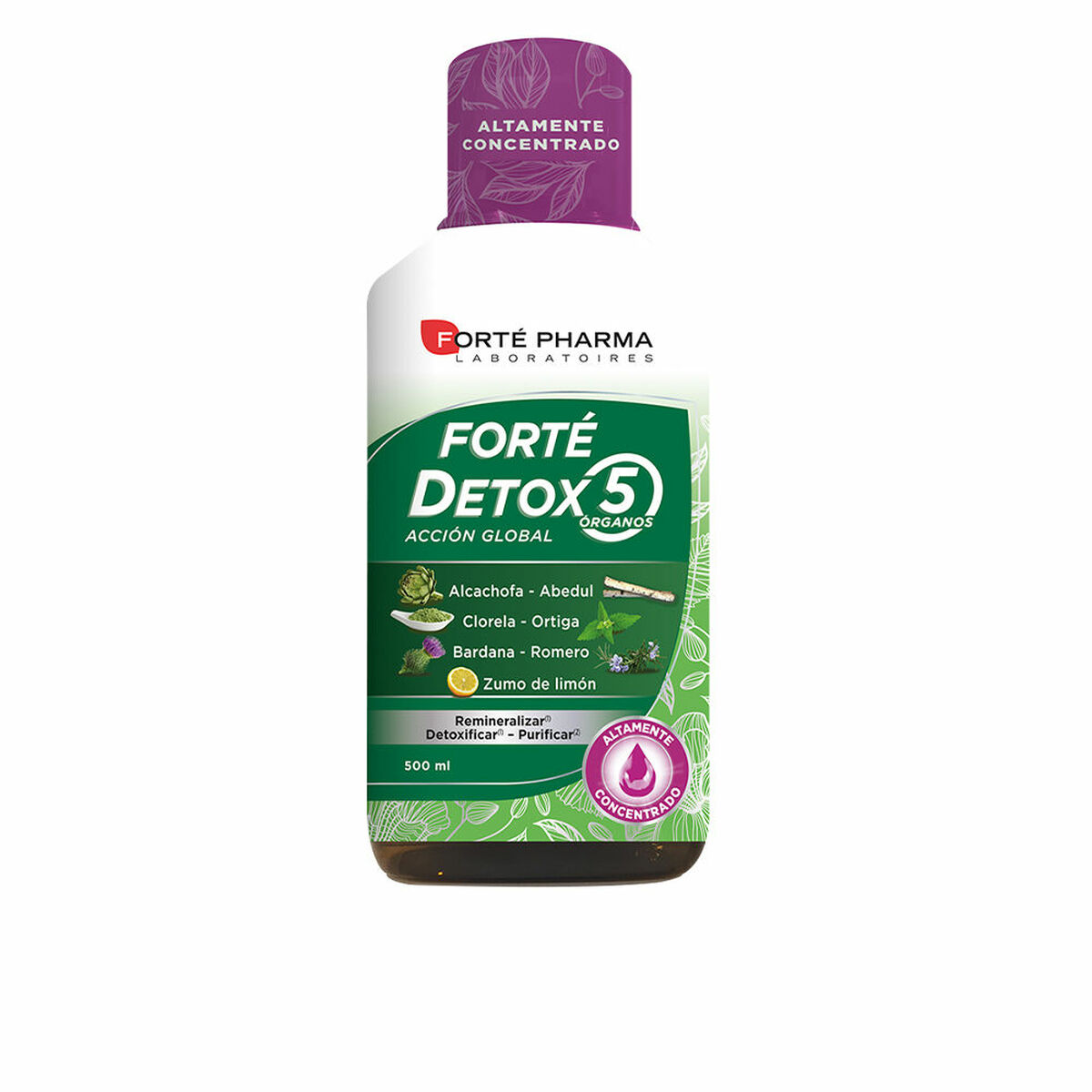 FORTÉ PHARMA  FORTÉ DETOX 5 ÓRGANOS acción global 500 ml