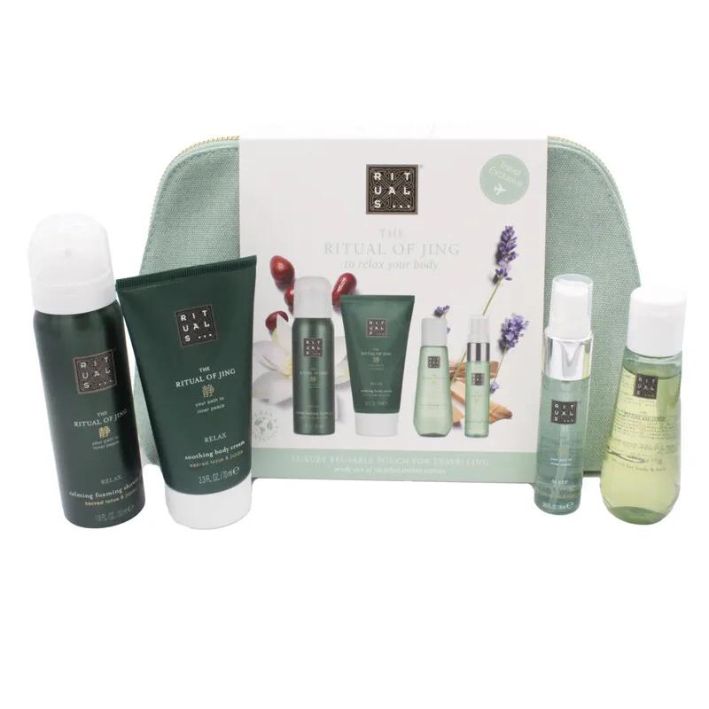 Rituals Jing SetBody Cream 70ml/Dry Oil 50ml/Body Mist 20ml/Foaming Shower Gel 50ml  - 1 set x 190 ml
