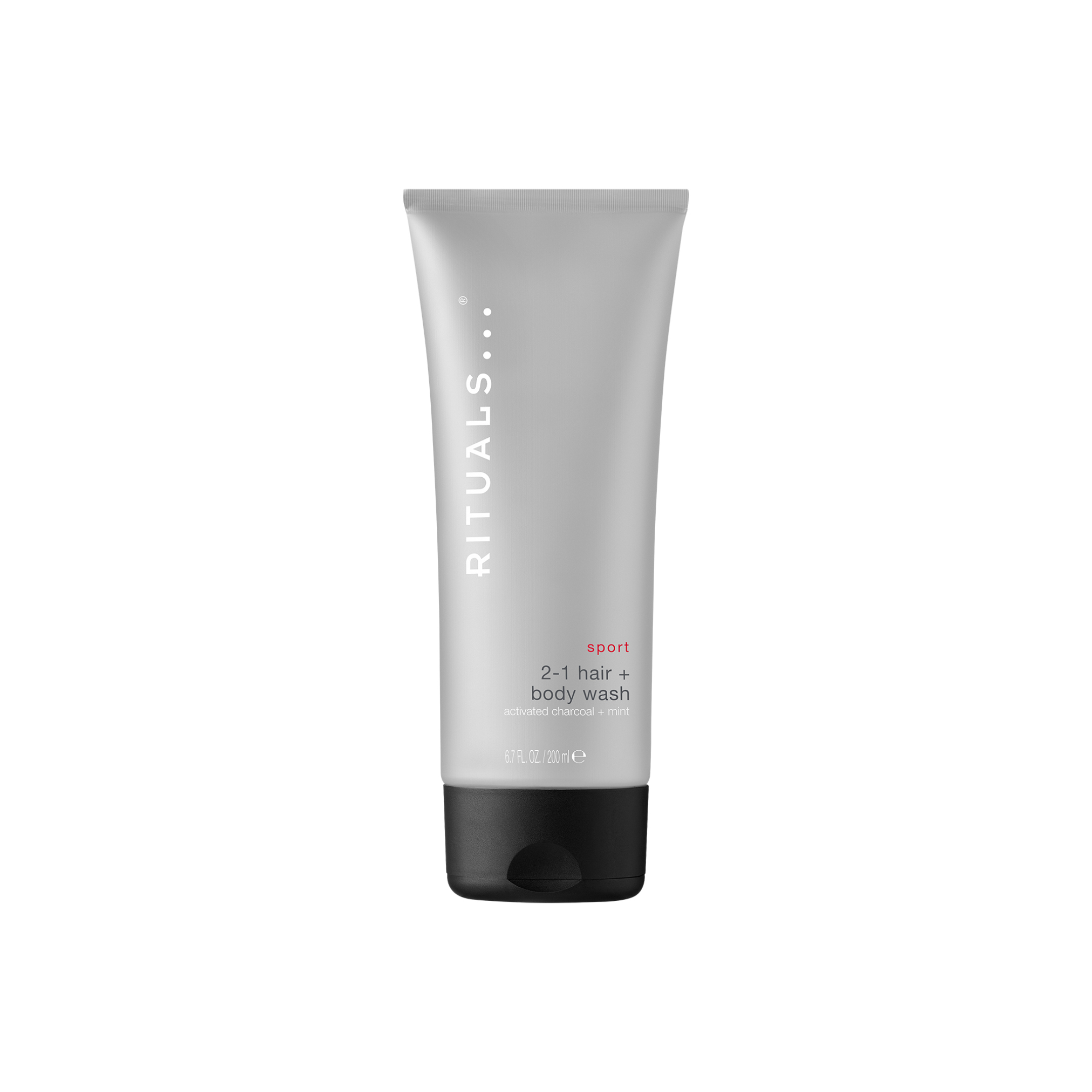 Rituals Sport 2-1 Hair + Body WashActivated Charcoal + Mint   200 ml