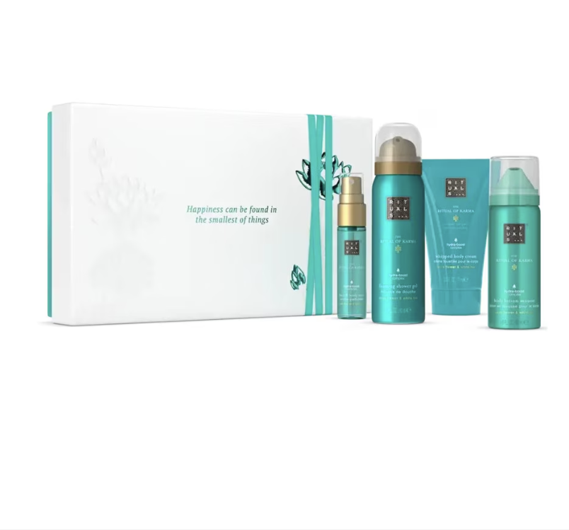 Rituals Karma Small Giftset 2025Hair & Body Mist 20ml/48h Hydrating Body Cream 70ml/Foaming Shower Gel 50ml/Body Lotion Mousse 50ml   set x 190 ml