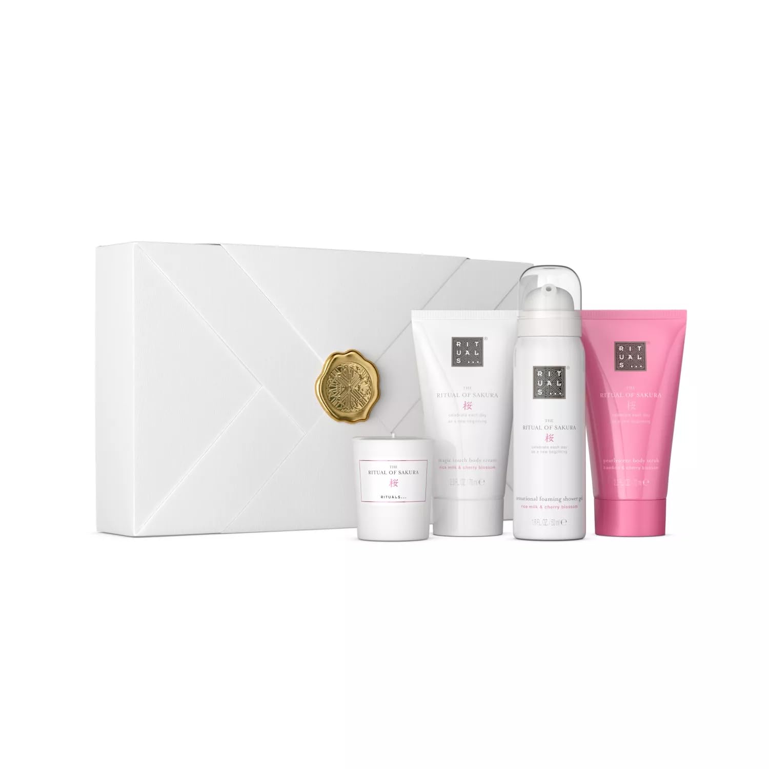 Rituals Sakura Small Giftset 2025Foaming Shower Gel 50ml/Shower Oil 75ml/Body Cream 70ml/Hair & Body Mist 20ml   set x 215 ml