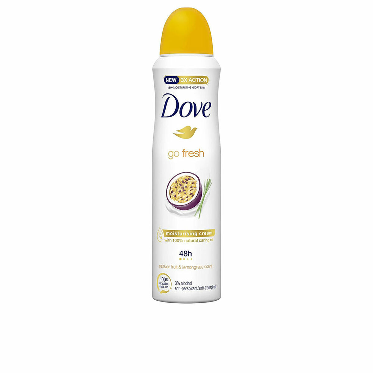 DOVE GO FRESH passion fruit & lemon grass deo vapo 200 ml