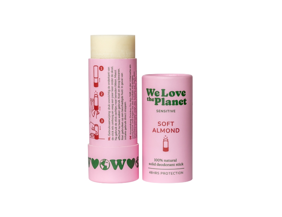 We Love The Planet Sensitive Deodorant Stick Soft Almond   40 g