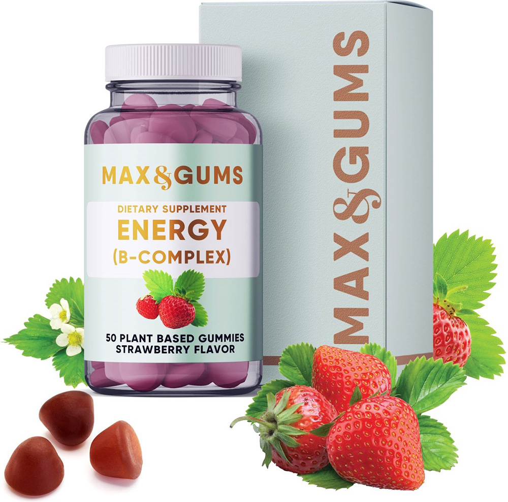Max & Gums Energy Gummies50 Plant Based Gummies   50 piece