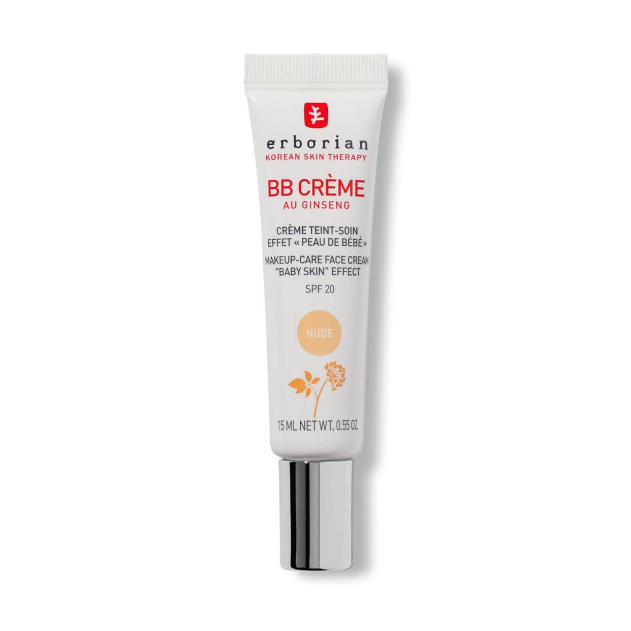 Erborian BB Cream Au Ginseng 5-In-1 Baby Skin Effect SPF20 Nude   15 ml