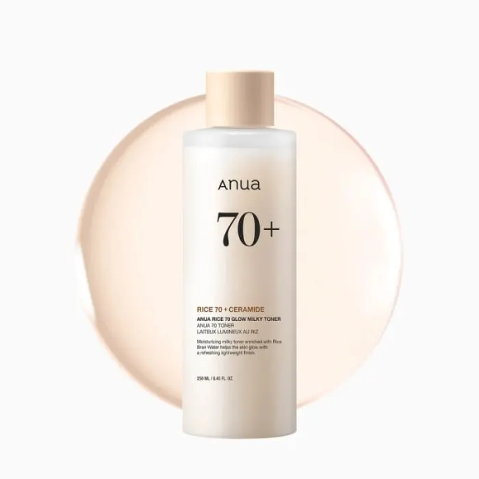 Anua Rice 70 + Ceramide Glow Milky Toner   250 ml