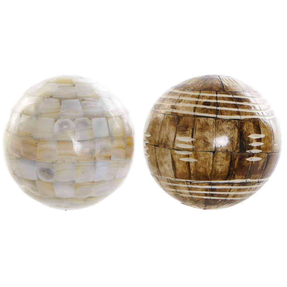 JPG_fdc5d3afb27a730002cc1aa75c38e36c DECORATION BALL BONE NACRE 10X10 2 MOD. BX-175276 - Image 1