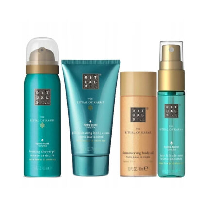 Rituals Karma Giftset Body Oil 30ml/Body Mist 20ml/Body Cream 70ml/Shower Gel 50ml  @ set x 170 ml