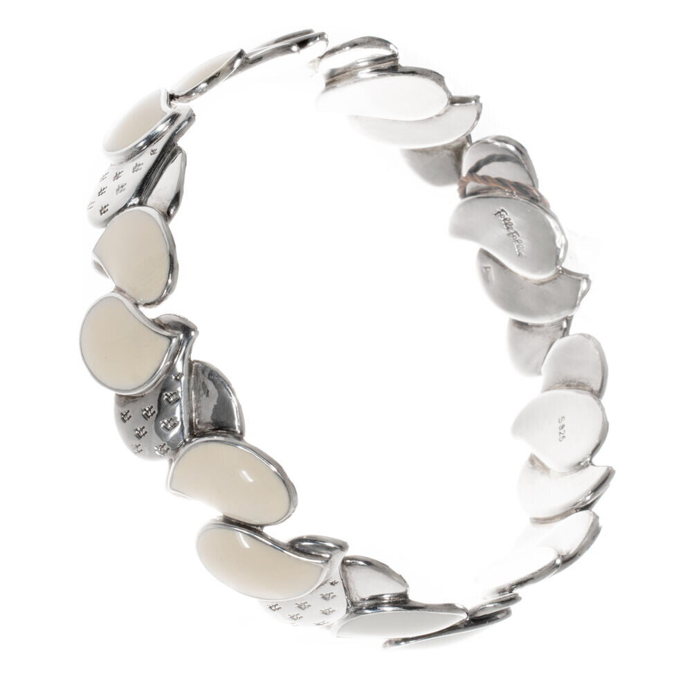 Γυναικεία Βραχιόλια Folli Follie 3B9S128W Αυθεντικό ασήμι Από φίλντισι (6,5 cm)
