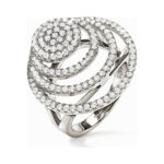 Folli Follie Γυναικείο Δαχτυλίδι με Ζιργκόν από Ασήμι 3R17S034C 54mm