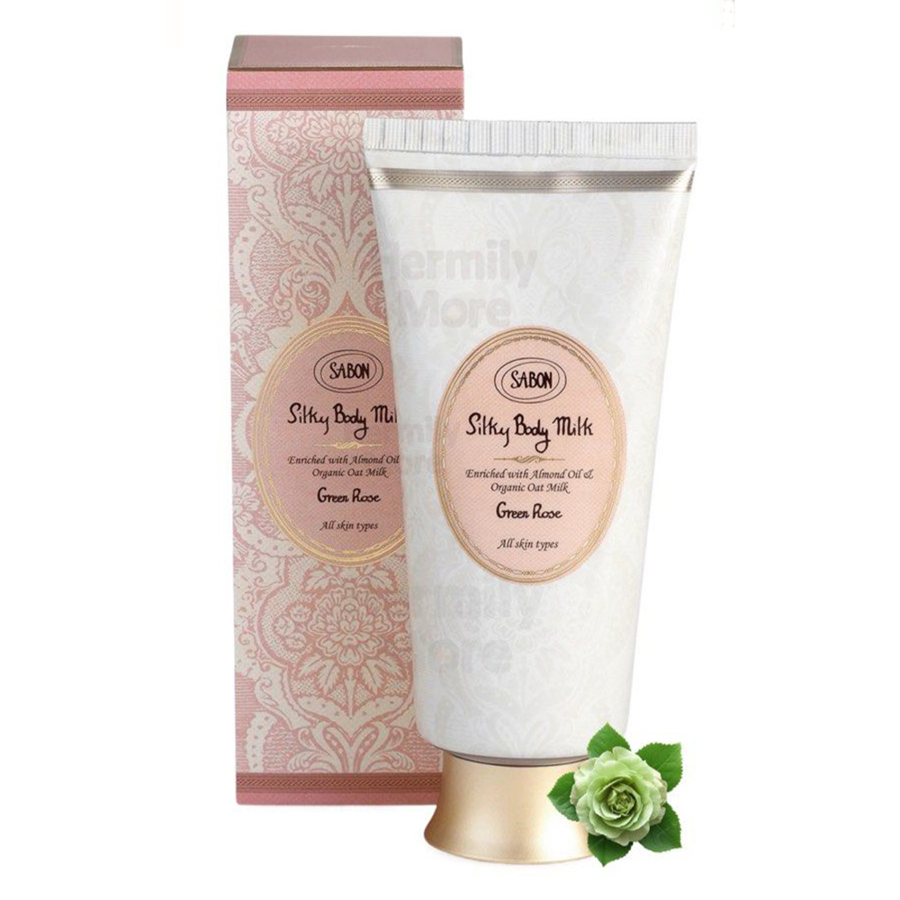SABON SILKY body milk green rose 200 ml