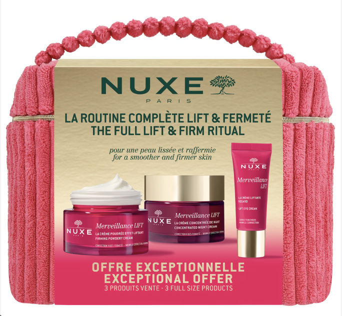 Nuxe Merveillance Lift Vanity Case Cream 50ml/Night Cream 50ml/Eyes 15ml   set x 115 ml