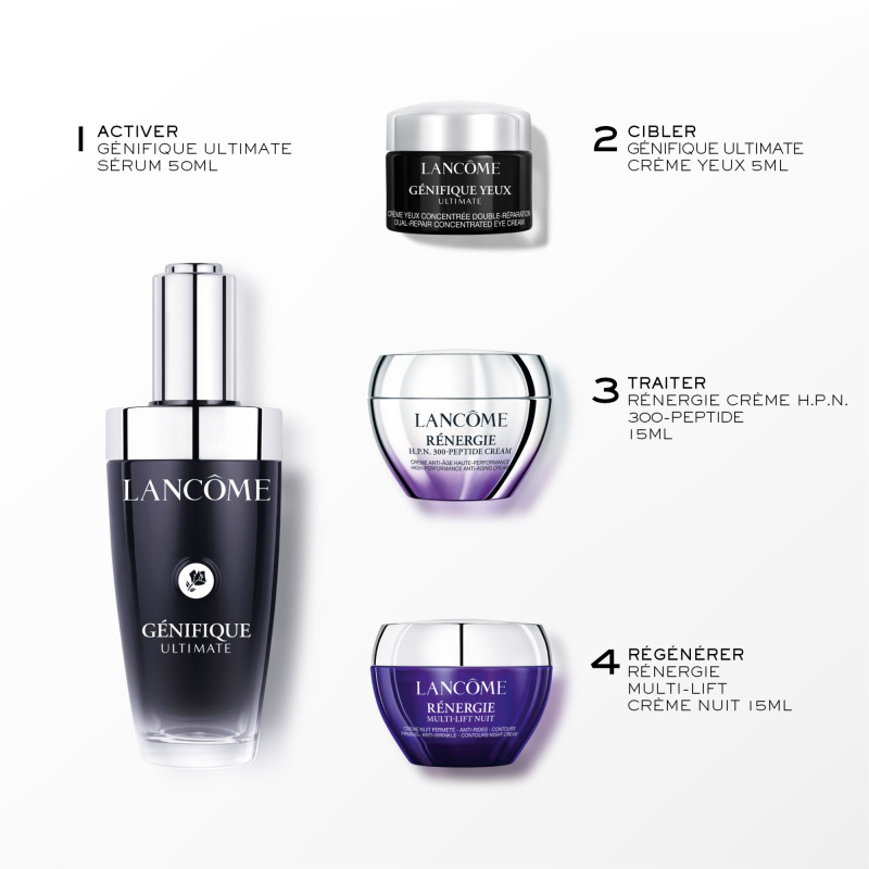 3614274772012.jpg LANCÔME GÉNIFIQUE ULTIMATE SERUM CASE 4 pcs Facial serum 50ml + Facial cream 15ml + Facial cream 15ml + Eye contour cream 5ml - Image 1