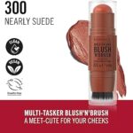 RIMMEL LONDON MULTI-TASKER BLUSH 'N' BRUSH stick #300-Nearly Suede 8 gr