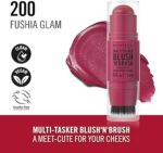 RIMMEL LONDON MULTI-TASKER BLUSH 'N' BRUSH stick #200-Fushia Glam 8 gr