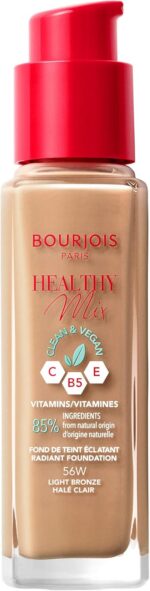 BOURJOIS HEALTHY MIX makeup base #56W-Light Bronze 30ml - Image 2