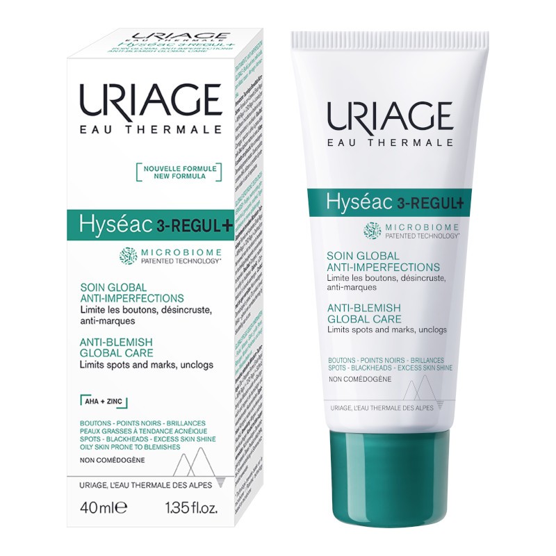 3661434010088.jpeg URIAGE Uriage Hyseac 3 Regul+. Pimples, Blackheads. Salicylic Acid/AHA 40 ml - Image 1