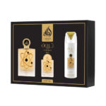 Lattafa Pride Tharwah Gold W Set - EdP 100 + deo spr 200 + EdP 20 ml + atomizer /2022