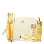 GUERLAIN DOUBLE SERUM R TREATMENT ABEILLE ROYALE 5-piece SET Double serum R Renew & Repair 50ml + Fortifying lotion with Royal Jelly 40ml + Advanced youth aqueous oil 15ml + Day cream 15ml + Toiletry bag