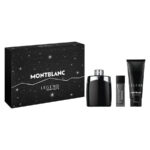MONTBLANC LEGEND 3-piece set 100ml EAU DE TOILETTE SPRAY + 100ml SHOWER GEL +  EAU DE TOILETTE SPRAY