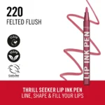 RIMMEL LONDON LIP INK PEN lipstick #220-Felted Flush 1.7 ml - Image 4