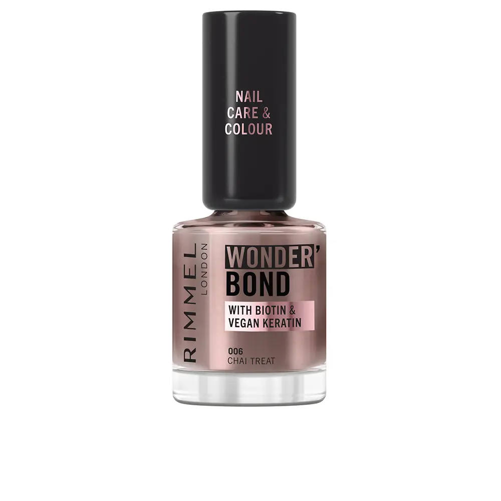 3616306379749.webp RIMMEL LONDON WONDER'BOND nail polish #006-Chai Treat 8 ml - Image 1