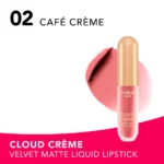 BOURJOIS CLOUD CRÈME Edition Velvet Matte Liquid Lipstick  #02-Café Creme 3 ml - Image 4