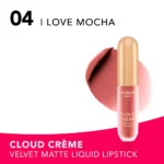 BOURJOIS CLOUD CRÈME Edition Velvet Matte Liquid Lipstick #04-I Love Mocha 3 ml - Image 4