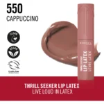 RIMMEL LONDON THRILL SEEKER LIP LATEX lip gloss #550-Cappuccino 6 ml - Image 2
