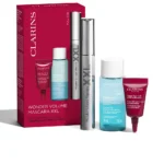 CLARINS WONDER VOLUME XXL MASCARA CASE 3 pcs Mascara 8ml + Eye Makeup Remover 30ml + Eye Contour Cream 3ml