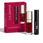 CLARINS LIP COMFORT 2-piece CASE Lip oil 03-Cherry 7 ml + Mascara 3 ml
