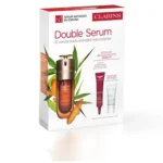 CLARINS DOUBLE SERUM SET OF 3 pcs Double serum 50 ml + Eye contour cream 7 ml + Face mask 8 ml