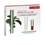 CLARINS SUPRA LIFT AND CURL MASCARA SET 3 pc Mascara 8ml + Eyelash Treatment 3ml + Lip Oil 1.4ml