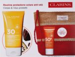 Clarins Sun Face Set Face Cream 50ml/Body Cream 75ml/Pouch   set x 125 ml